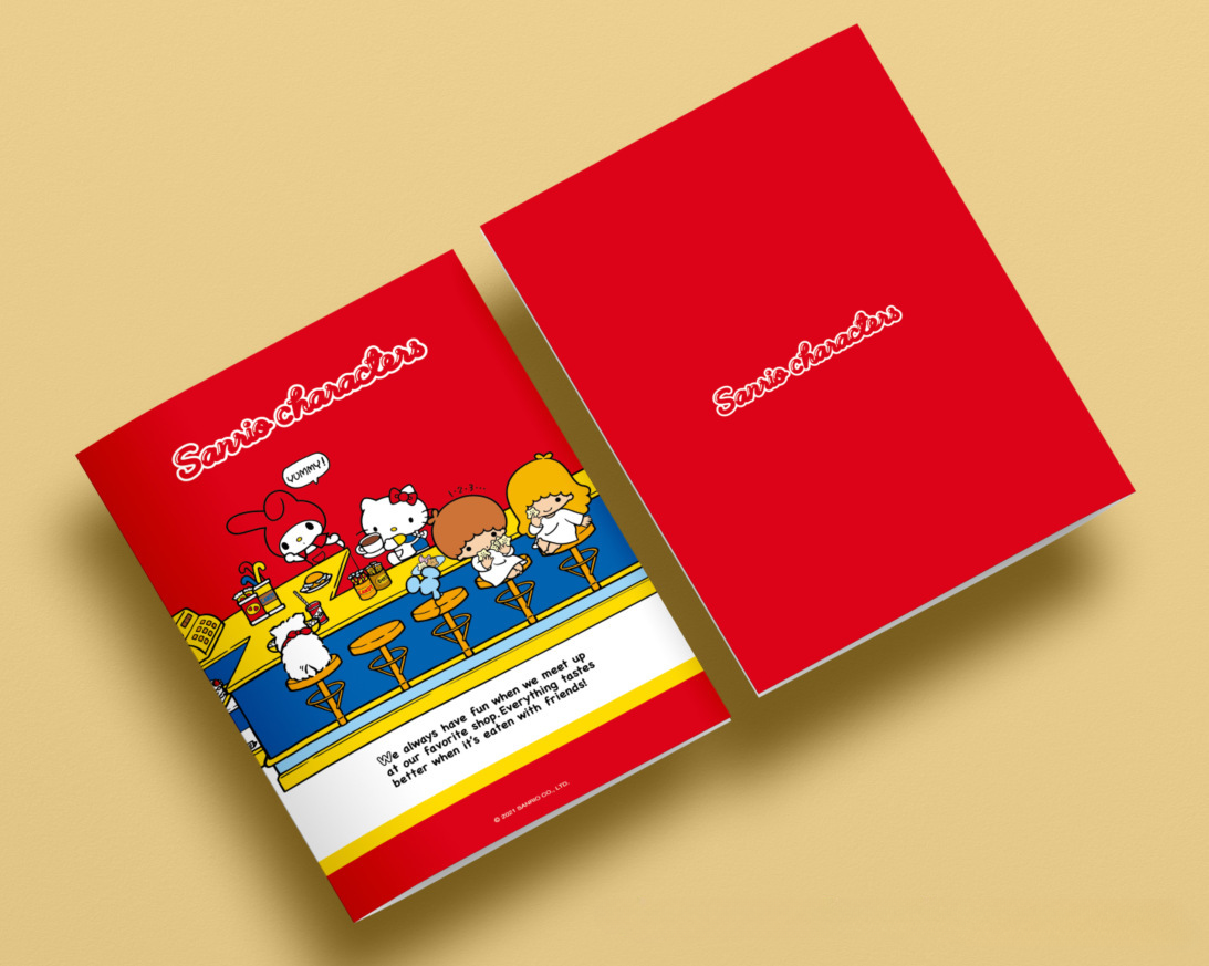 Sanrio Characters Notebook Color Page