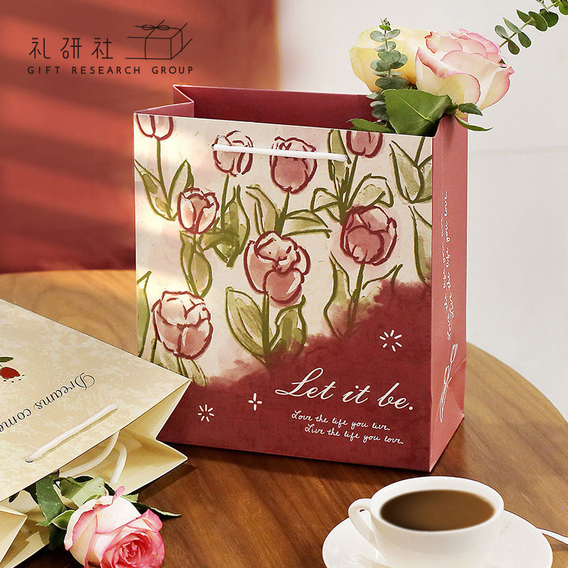 Floral Gift Bag Paper Gift Bag