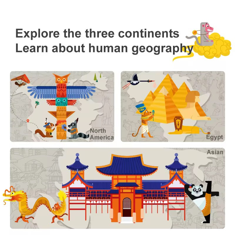 Mideer World Travel Coloring Poster