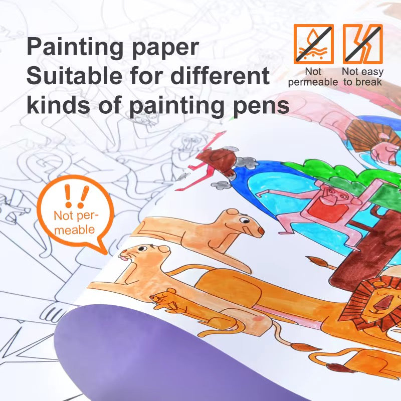 Mideer World Travel Coloring Poster