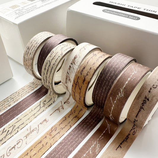 Retro Style 8 Roll Combination Washi Tape Plaid Handbook Tape Small Floral Handbook Tape Decorative Material Sticker