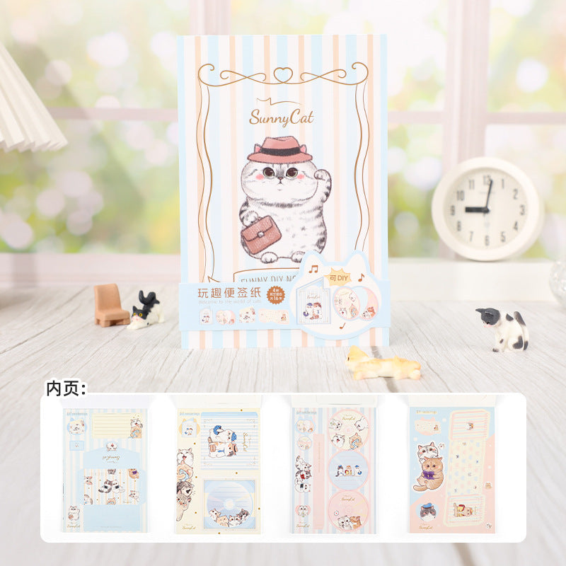 Sunny Cat Sticky Notes