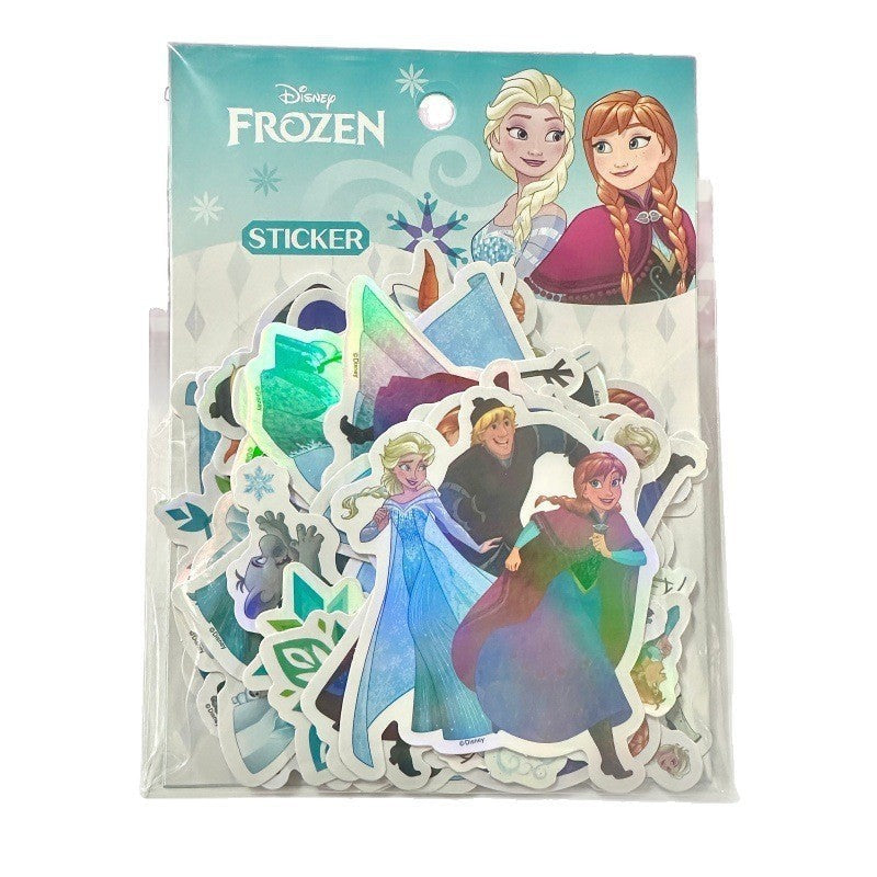 StationeryHaul Disney Frozen sticker pack featuring Elsa, Anna, Kristoff, and Olaf. Assorted character stickers.