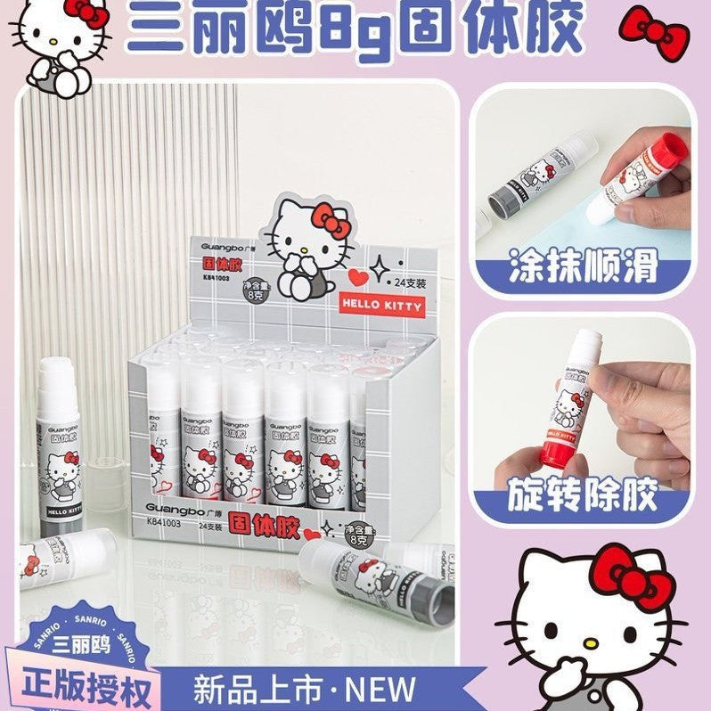StationeryHaul Hello Kitty solid glue stick featuring Sanrio character design for school and craft projects