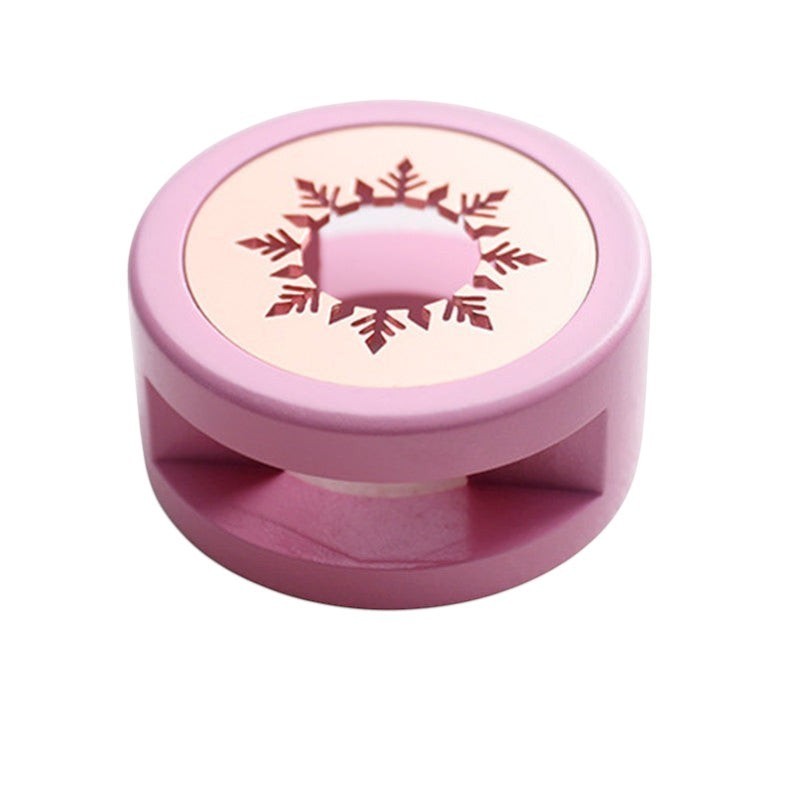 StationeryHaul pink wax seal warmer with snowflake cut-out design, ideal for melting wax beads for crafts.