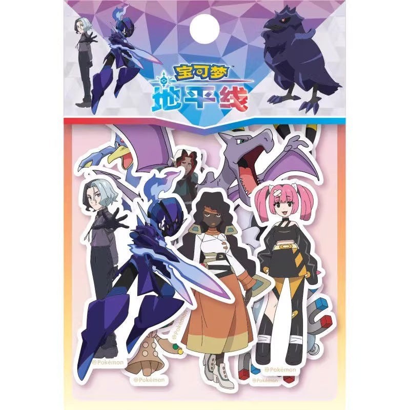 StationeryHaul Pokemon Themed Sticker Pack Collection featuring characters like Pikachu, Sprigatito, Fuecoco, Quaxly, and more.