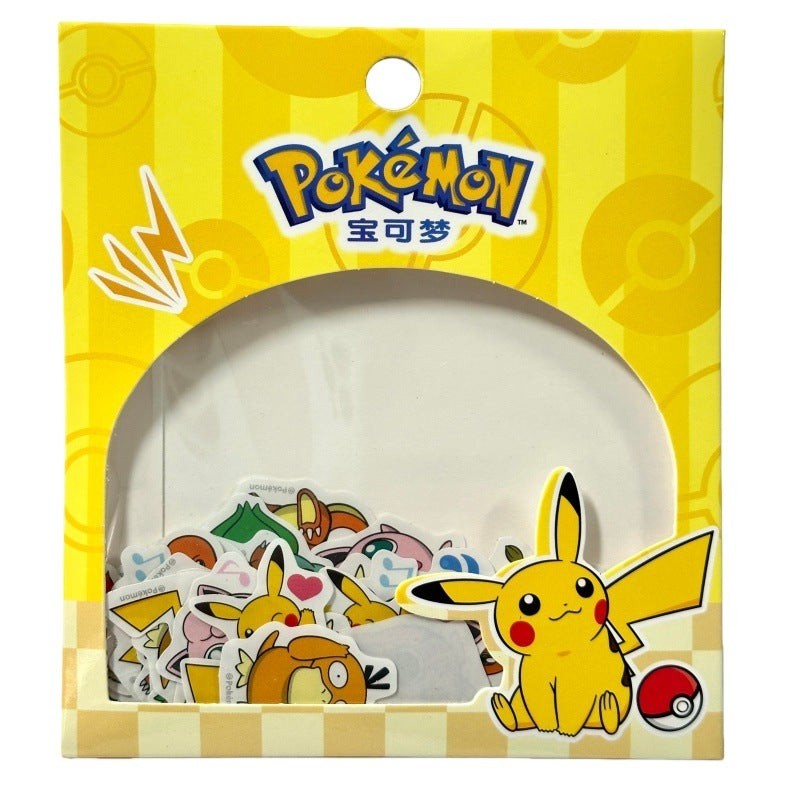 StationeryHaul Pokemon Summer Fun sticker pack featuring Pikachu, Squirtle, and Bulbasaur. Assorted vinyl stickers.
