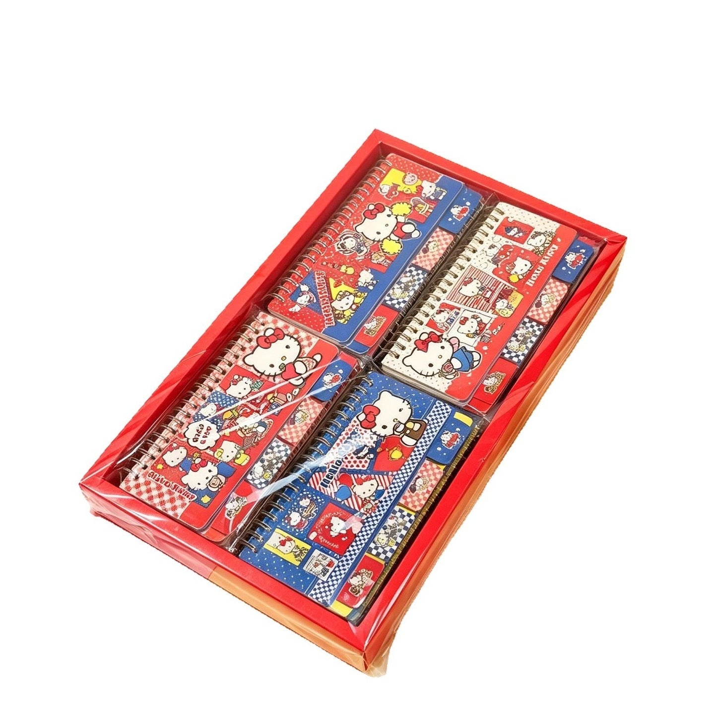StationeryHaul Sanrio character coil notebooks featuring Hello Kitty in a red and blue gift box set