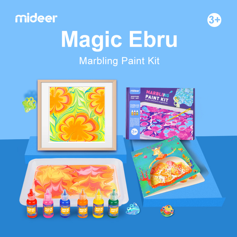 Mideer children water extension art set marbling kindergarten handwork DIY colorful educational toys